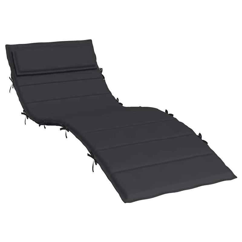 Load image into Gallery viewer, Vidaxl ligbedkussen 180x60x4 cm oxford stof zwart

