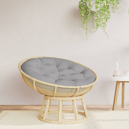 VidaXL Zitkussen rond Ø 100x11 cm oxford stof grijs