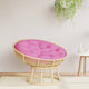 VidaXL Zitkussen rond Ø 100x11 cm oxford stof roze