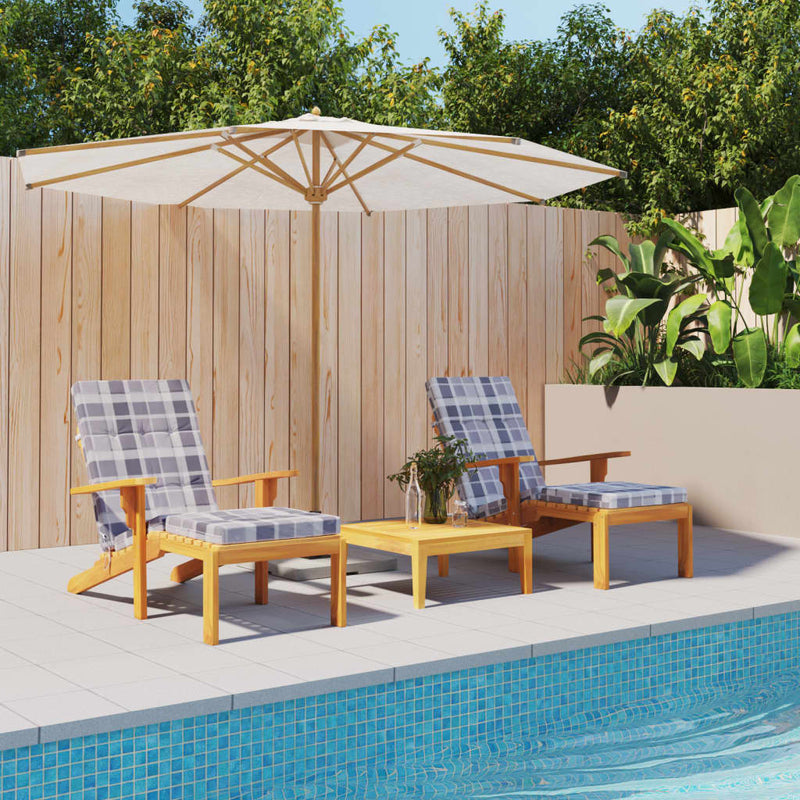 Load image into Gallery viewer, Vidaxl terrasstoelkussens 2 st ruitpatroon oxford stof grijs
