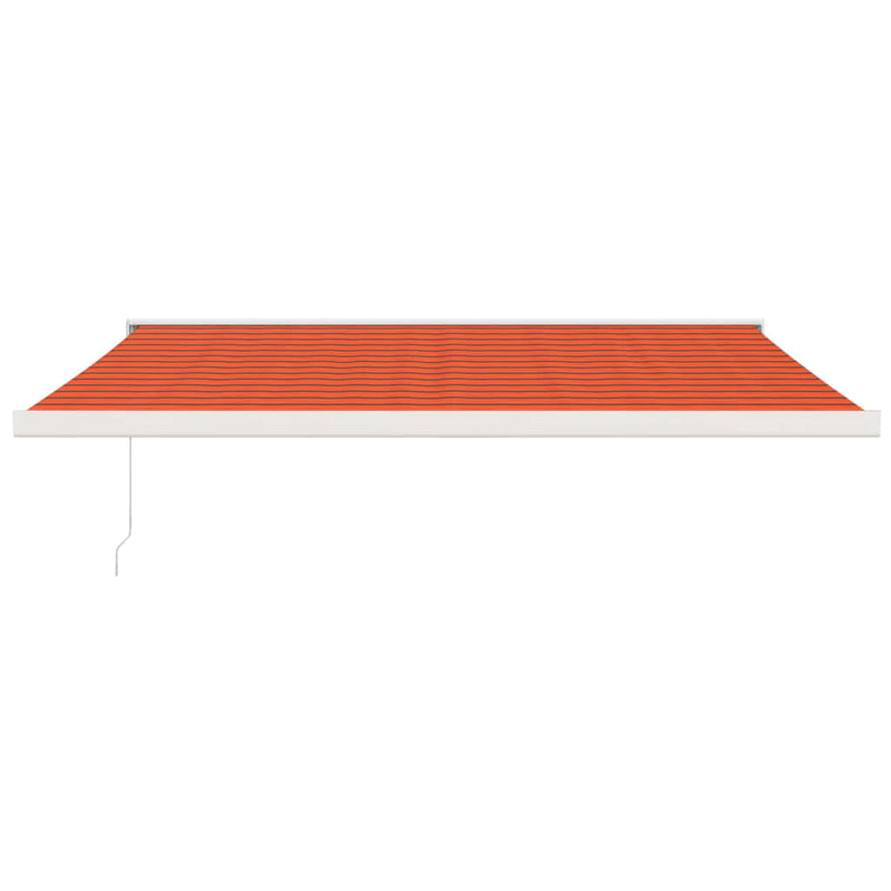 Load image into Gallery viewer, VidaXL Luifel uittrekbaar 4x3 m stof en aluminium oranje en bruin
