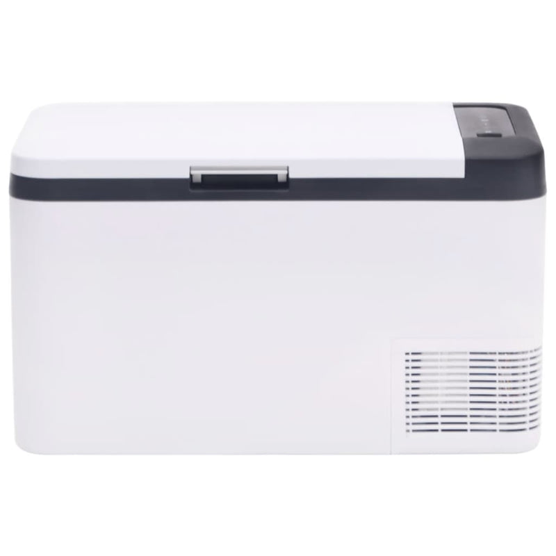 Load image into Gallery viewer, Vidaxl koelbox met handvat 18 l pp pe zwart en wit
