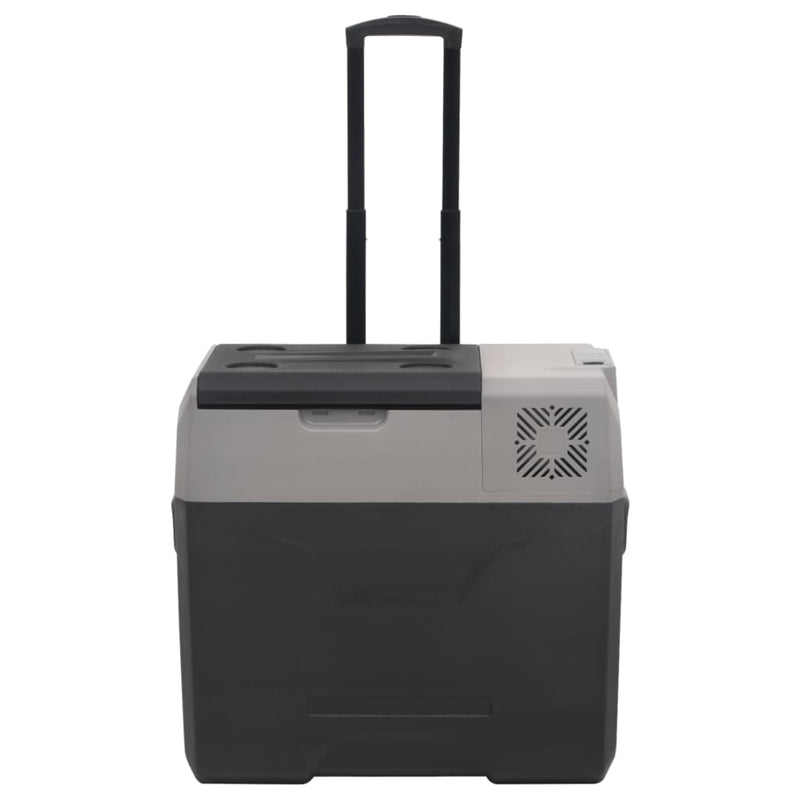 Load image into Gallery viewer, Vidaxl koelbox met wielen en handvat 40 l polypropeen zwart en grijs
