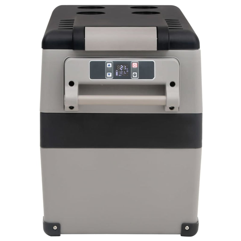 Load image into Gallery viewer, Vidaxl koelbox met handvat 55 l pp pe zwart en grijs
