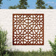 Vidaxl wanddecoratie tuin moors ontwerp 55x55 cm cortenstaal