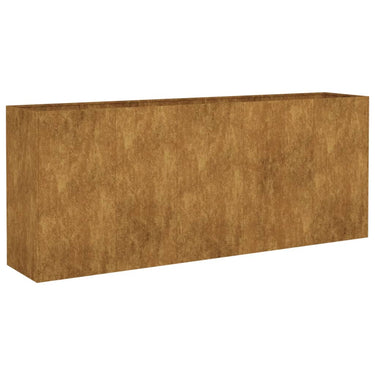 Vidaxl plantenbak verhoogd 200x40x80 cm cortenstaal