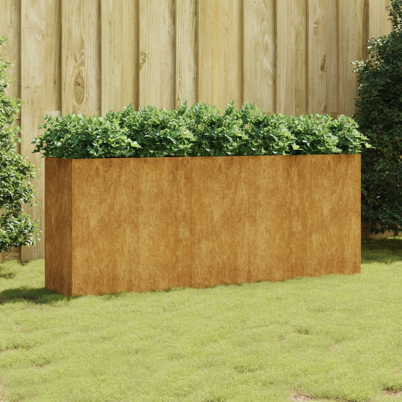Load image into Gallery viewer, Vidaxl plantenbak verhoogd 200x40x80 cm cortenstaal
