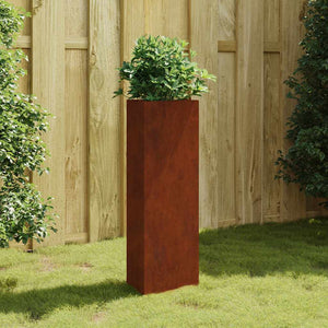 Vidaxl plantenbak 30x26x75 cm cortenstaal