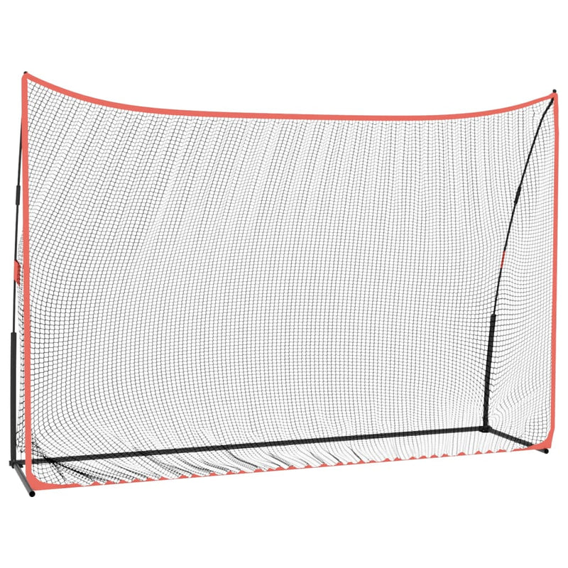 Chargez l'image dans la visionneuse de la galerie, Vidaxl golftrainingsnet 305x91x213 cm polyester zwart en rood
