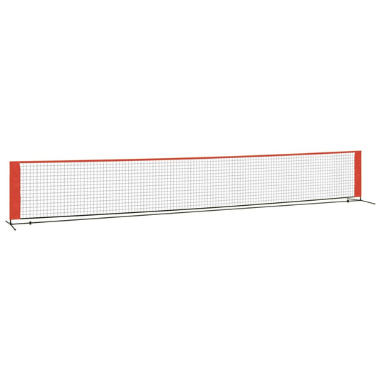 Vidaxl tennisnet 600x100x87 cm polyester zwart en rood