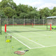 Vidaxl tennisnet 600x100x87 cm polyester zwart en rood