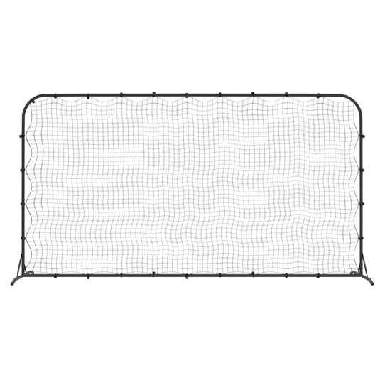 Vidaxl voetbal rebounder 366x90x183 cm hdpe zwart