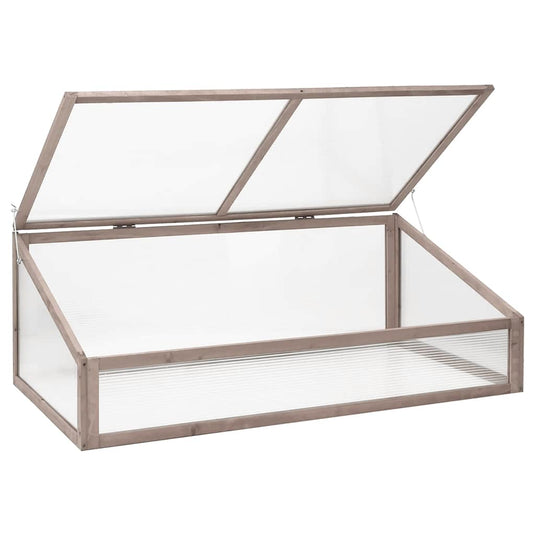 Vidaxl broeikas 110x56x39 cm vurenhout grijs