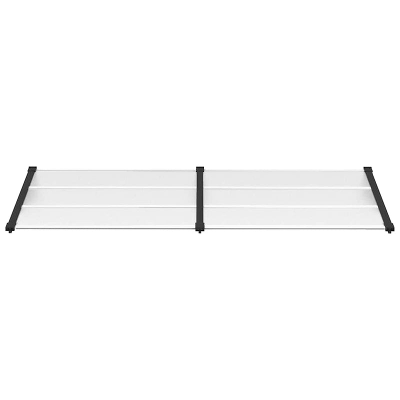 Load image into Gallery viewer, Vidaxl deurluifel 239x90 cm polycarbonaat zwart en transparant
