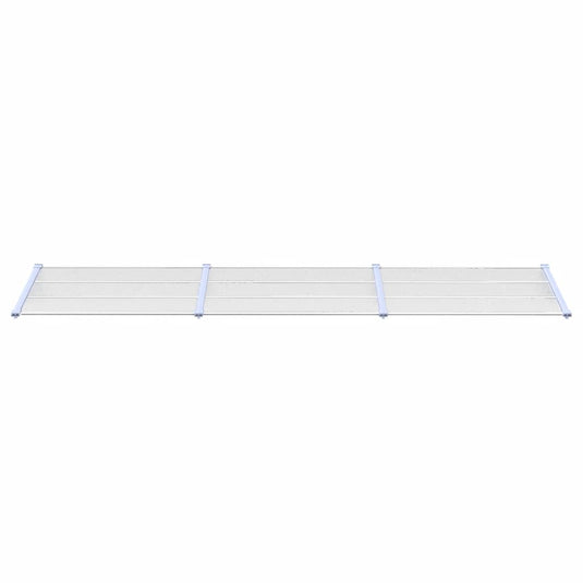 Vidaxl deurluifel 358,5x90 cm polycarbonaat grijs en transparant