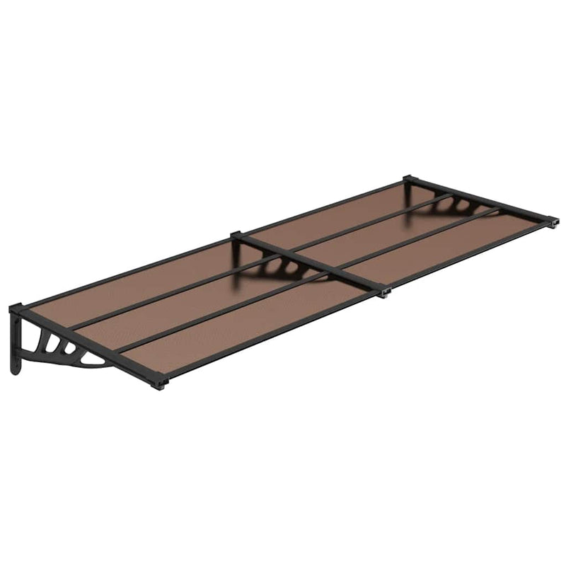 Load image into Gallery viewer, Vidaxl deurluifel 239x90 cm polycarbonaat zwart
