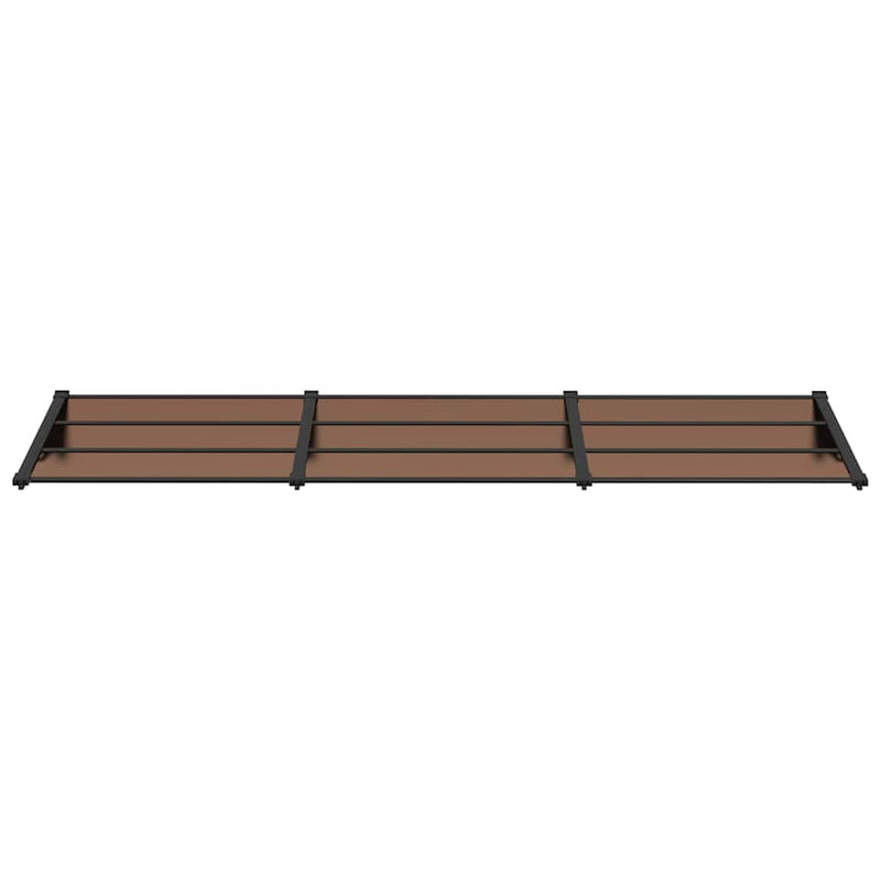 Load image into Gallery viewer, Vidaxl deurluifel 297,5x90 cm polycarbonaat zwart
