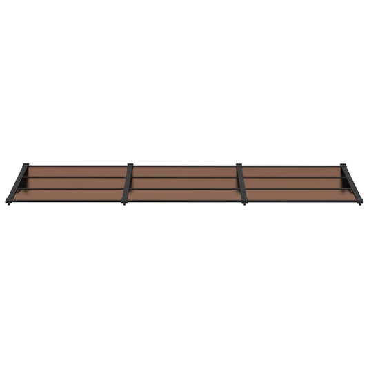 Vidaxl deurluifel 297,5x90 cm polycarbonaat zwart