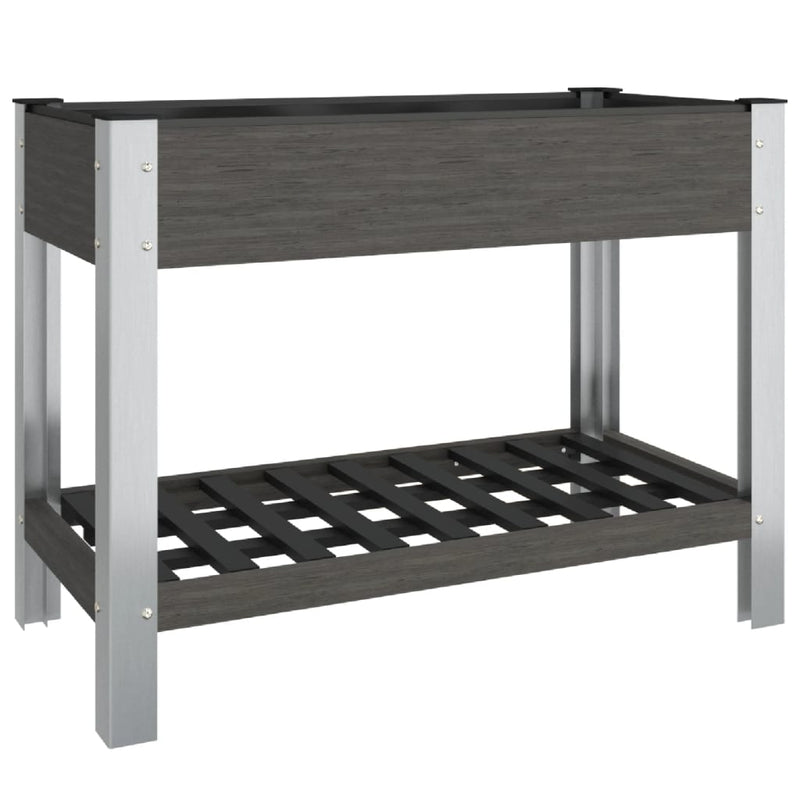 Load image into Gallery viewer, Vidaxl plantenbak verhoogd met schap 100x50x75 cm hkc
