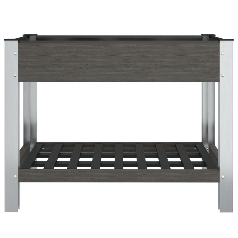 Load image into Gallery viewer, Vidaxl plantenbak verhoogd met schap 100x50x75 cm hkc

