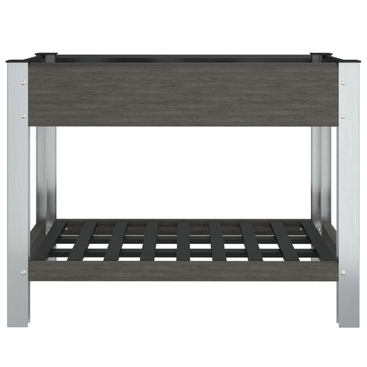 Vidaxl plantenbak verhoogd met schap 100x50x75 cm hkc