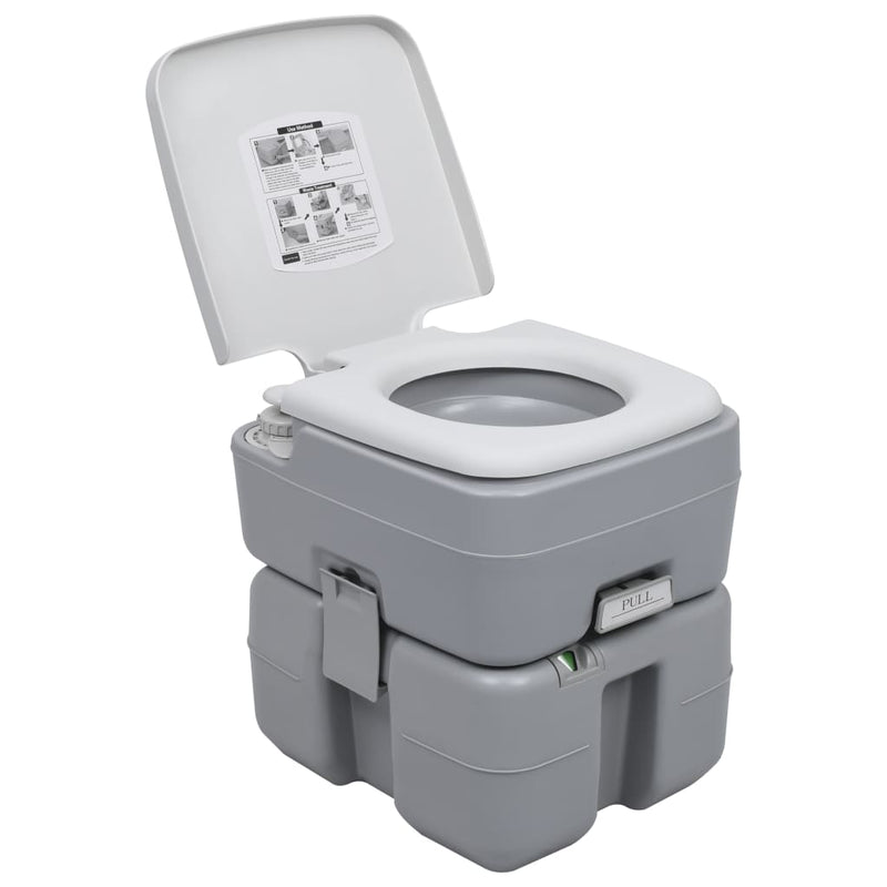 ギャラリービューアに画像をロードする, VidaXL Campingtoilet en wasbak set draagbaar
