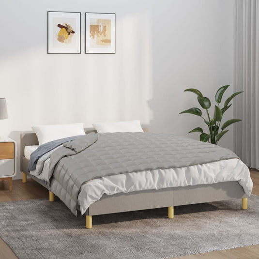 Vidaxl verzwaringsdeken 122x183 cm 5 kg stof grijs