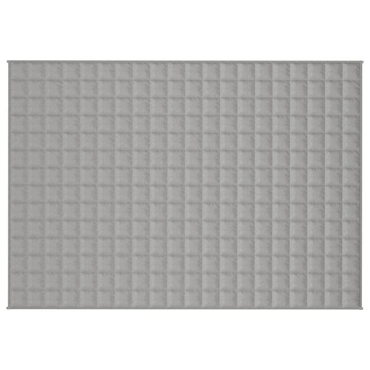 Vidaxl verzwaringsdeken 135x200 cm 10 kg stof grijs