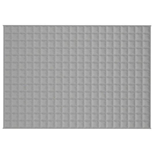Vidaxl verzwaringsdeken 140x200 cm 10 kg stof grijs