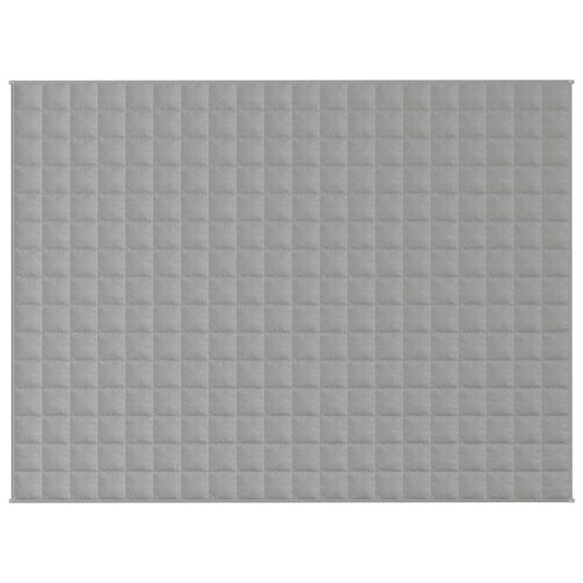 Vidaxl verzwaringsdeken 152x203 cm 7 kg stof grijs