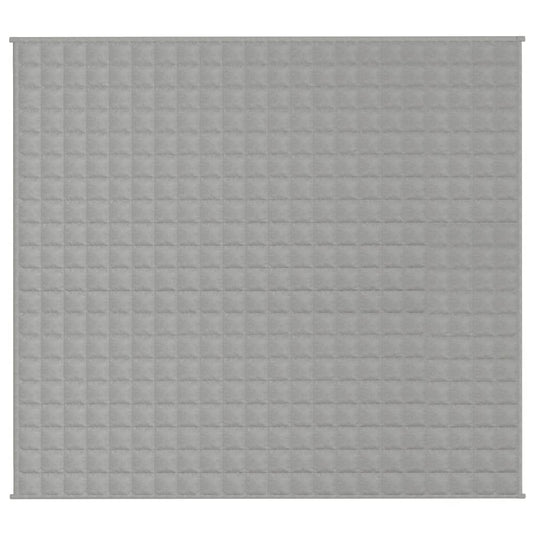 Vidaxl verzwaringsdeken 200x230 cm 9 kg stof grijs