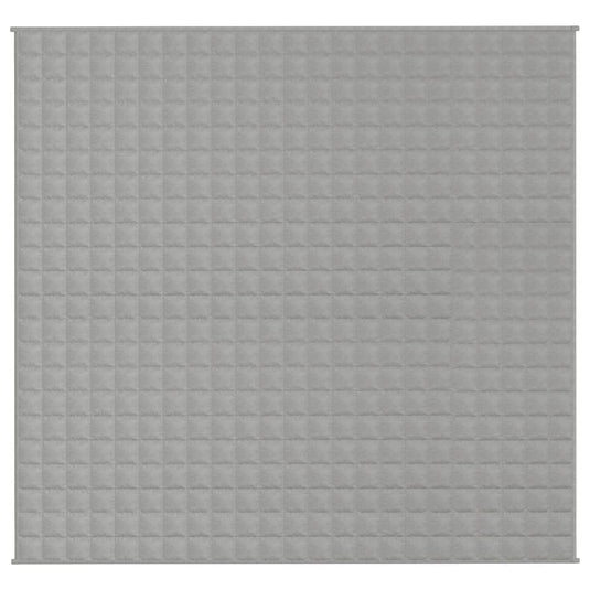 Vidaxl verzwaringsdeken 220x230 cm 11 kg stof grijs
