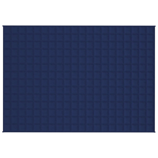 Vidaxl verzwaringsdeken 137x200 cm 10 kg stof blauw