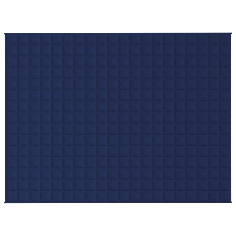 Load image into Gallery viewer, Vidaxl verzwaringsdeken 152x203 cm 11 kg stof blauw
