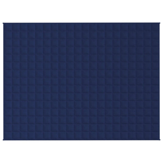 Vidaxl verzwaringsdeken 152x203 cm 11 kg stof blauw