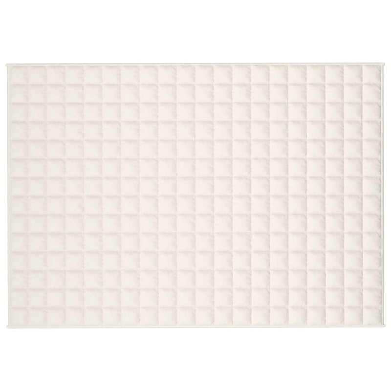 Load image into Gallery viewer, Vidaxl verzwaringsdeken 137x200 cm 10 kg stof lichtcrèmekleurig
