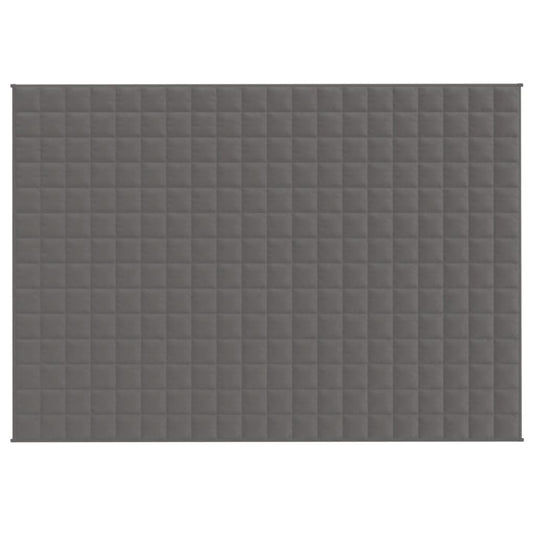 Vidaxl verzwaringsdeken 137x200 cm 10 kg stof grijs