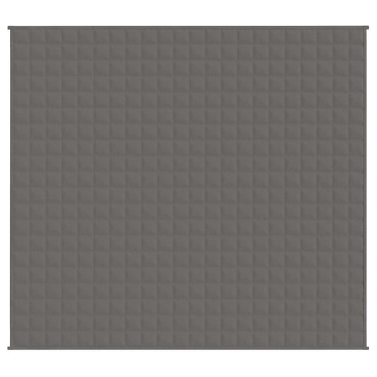 Vidaxl verzwaringsdeken 200x220 cm 9 kg stof grijs