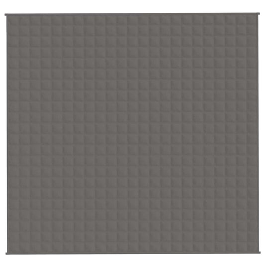 Vidaxl verzwaringsdeken 220x240 cm 11 kg stof grijs