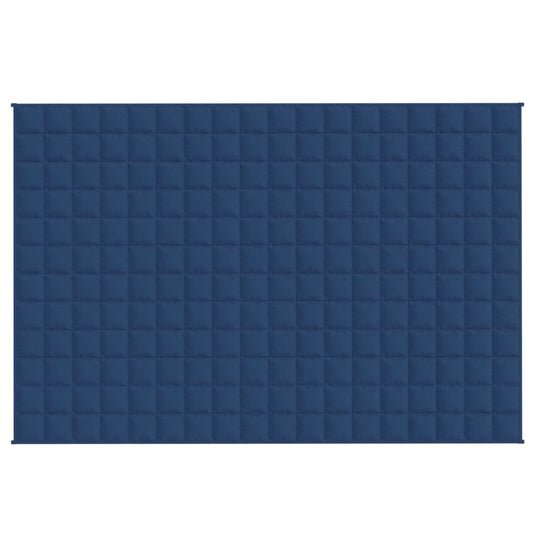 Vidaxl verzwaringsdeken 137x200 cm 10 kg stof blauw