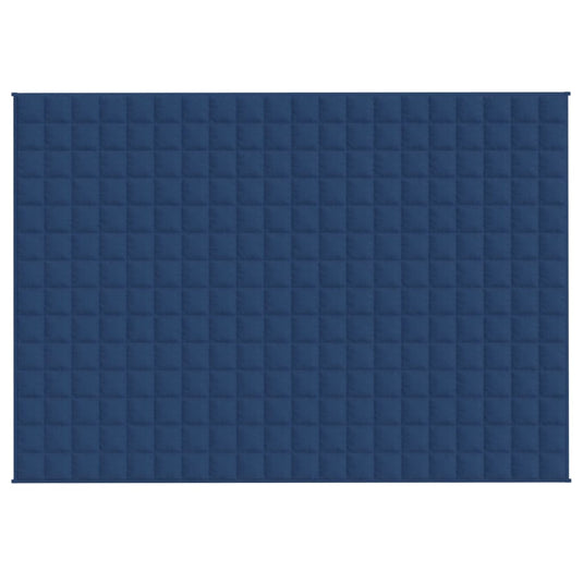 Vidaxl verzwaringsdeken 140x200 cm 6 kg stof blauw