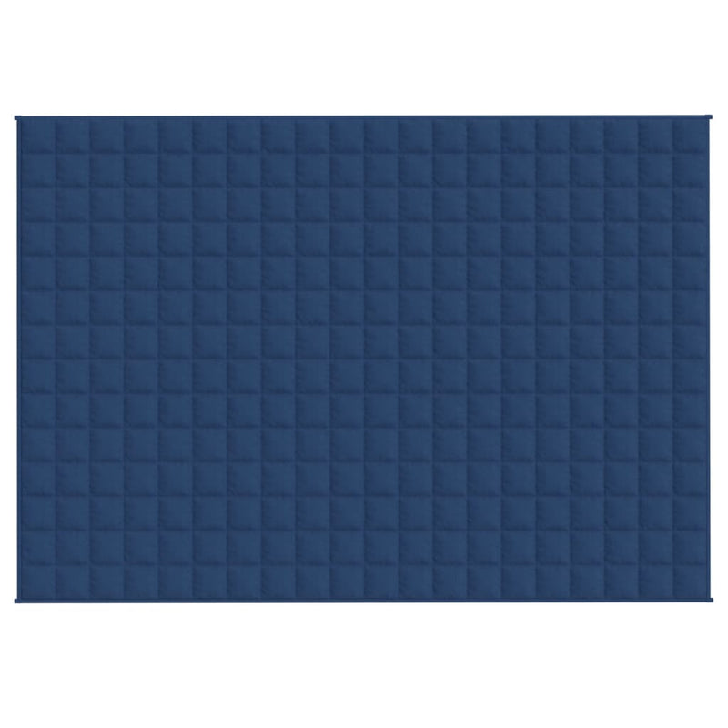 Load image into Gallery viewer, Vidaxl verzwaringsdeken 137x200 cm 6 kg stof blauw
