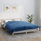 Vidaxl verzwaringsdeken 200x220 cm 9 kg stof blauw