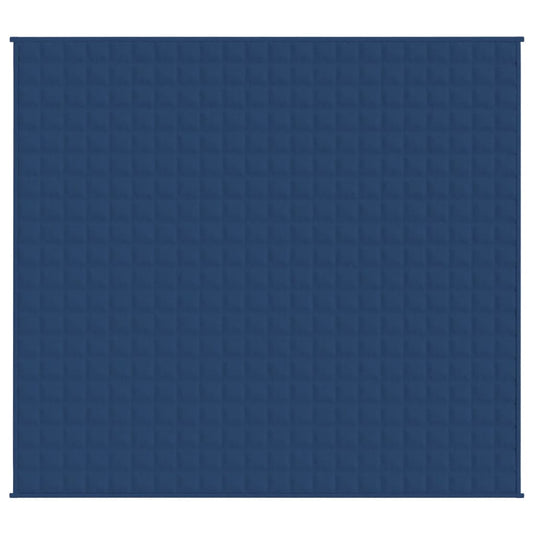 Vidaxl verzwaringsdeken 220x230 cm 11 kg stof blauw
