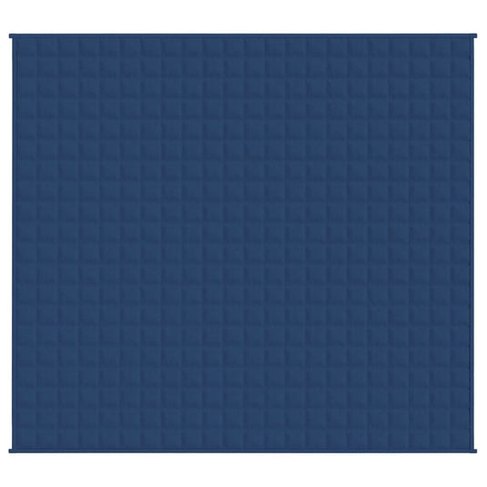 Vidaxl verzwaringsdeken 220x230 cm 15 kg stof blauw