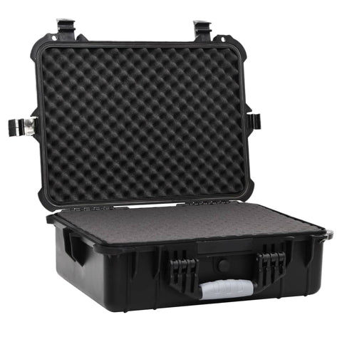 VidaXL Flightcase draagbaar 52x40x19 cm PP zwart