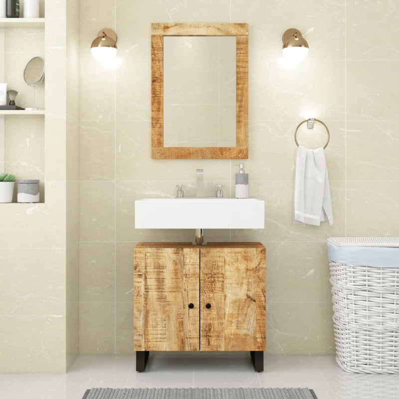 Load image into Gallery viewer, Vidaxl spiegel 70x50 cm massief mangohout en glas
