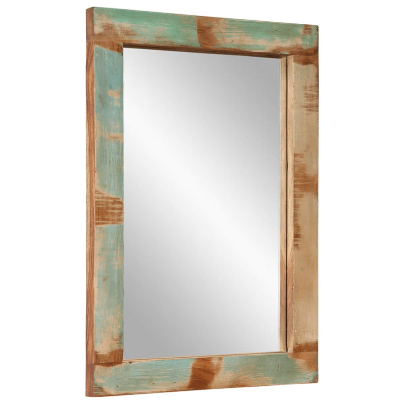 Load image into Gallery viewer, Vidaxl spiegel 70x50 cm massief gerecycled hout en glas
