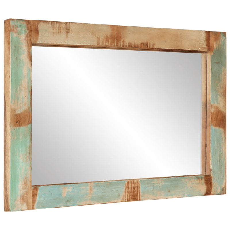 Load image into Gallery viewer, Vidaxl spiegel 70x50 cm massief gerecycled hout en glas
