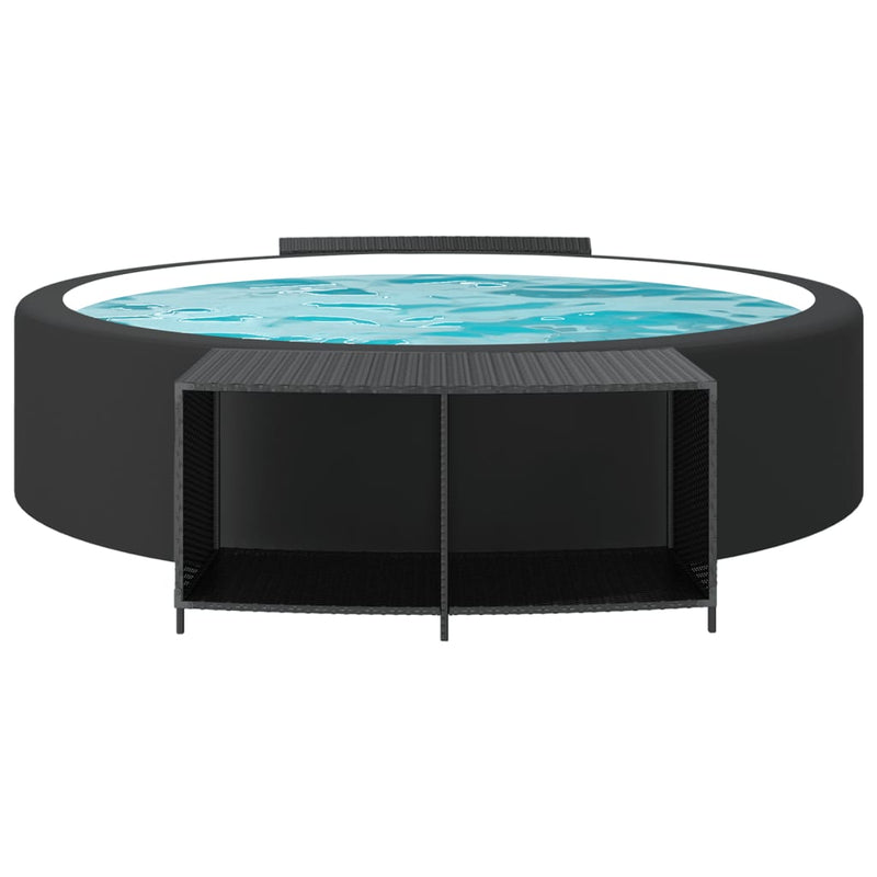 Load image into Gallery viewer, Vidaxl opbergschappen 2 st poly rattan zwart
